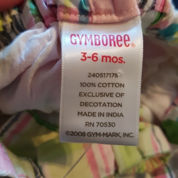 Gymboree girls size 3-6 months Flower Garden line dress with diaper cover NWT - Picture 7 of 7